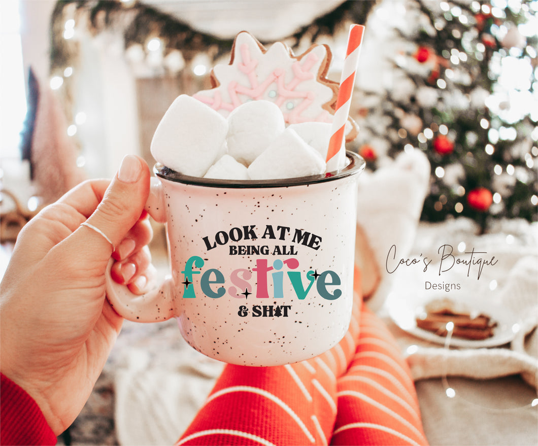 Campfire Mug: Look At Me All Festive