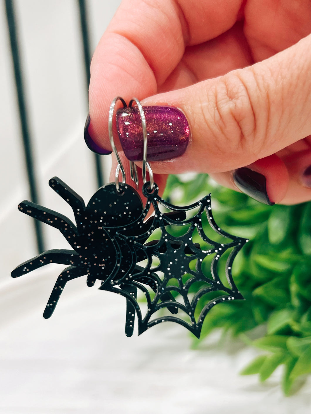 Spider Web Earrings