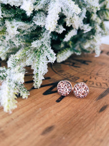 Rose Gold Druzy